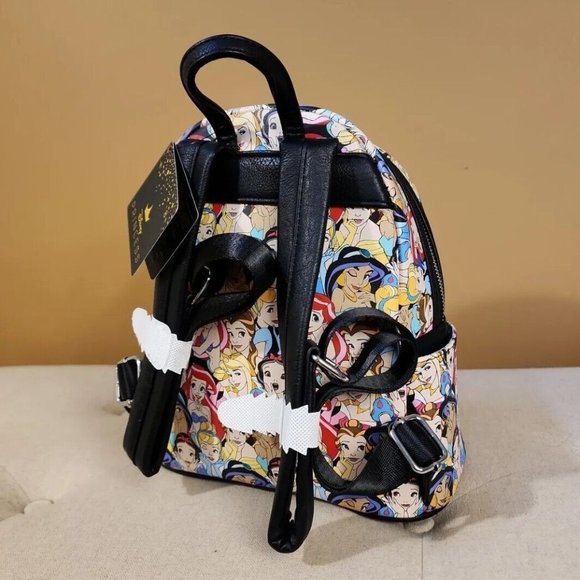 Loungefly Disney Classic Princess AOP Mini Backpack NEW ( B ) Acutal Print main image 8